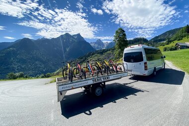 Tschengla Radbus - Trailtaxi | © Bikepark Brandnertal