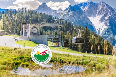 Panoramabahn mit Qualitätssiegel "Beste österreichische Sommerbergbahnen" | © Bergbahnen Brandnertal