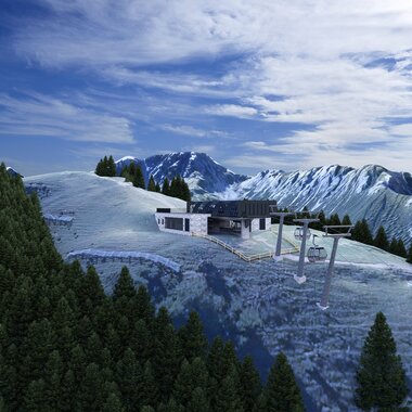 Ein Rendering des neuen Projekts im Brandnertal. | © Melzer & Hopfner Ingenieurgesellschaft